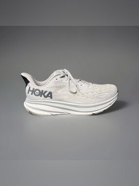 Hoka One One Clifton 9 Men’s Wide Sneakers White Size 12(2E)